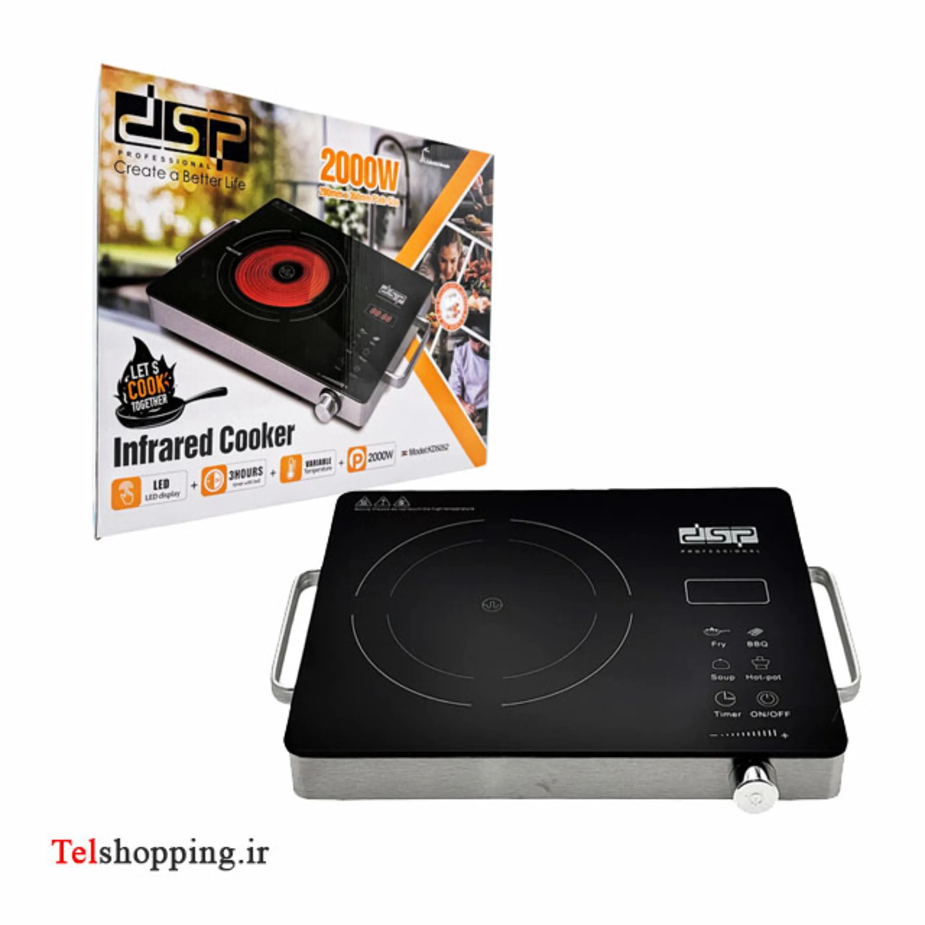 اجاق برقی دی اس پی مدل KD5052 تک شعله